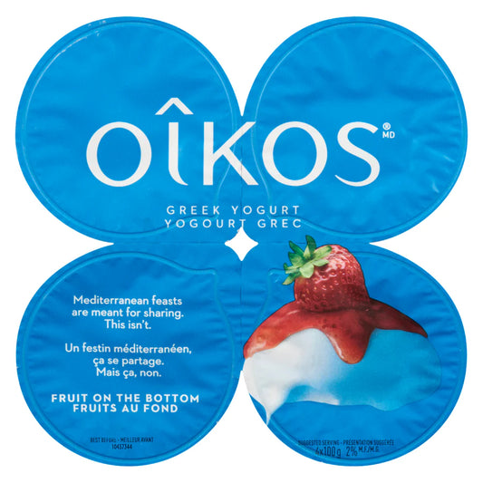 Oikos - Greek Yogurt Strawberry x4 - 400g